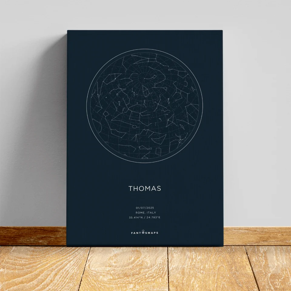 Star Map Canvas - fantasmaps.com