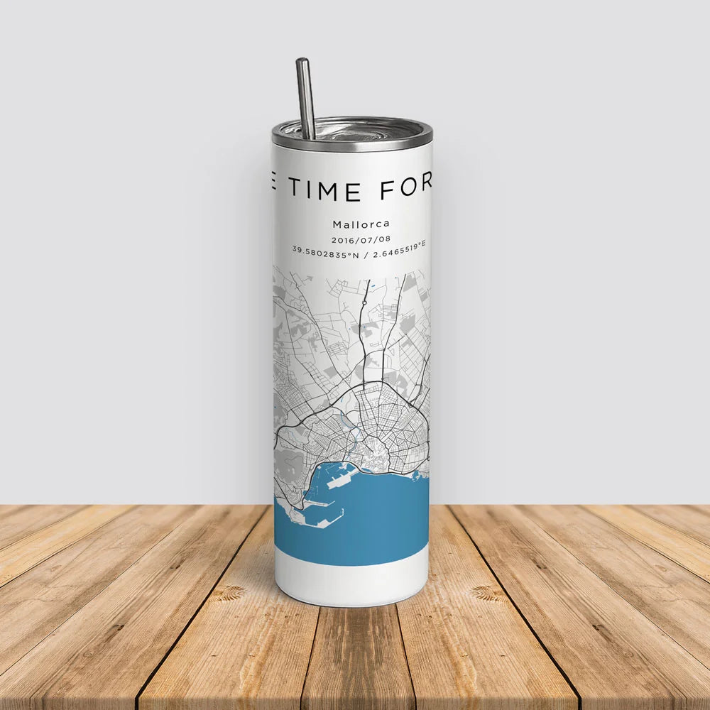 City Map Tumbler - fantasmaps.com